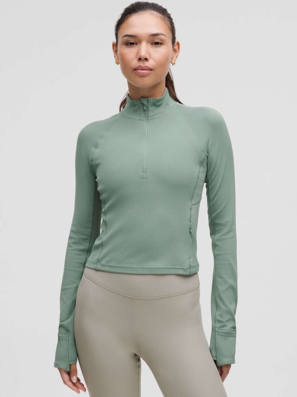 Lululemon It’s Rulu Run Cropped Half Zip